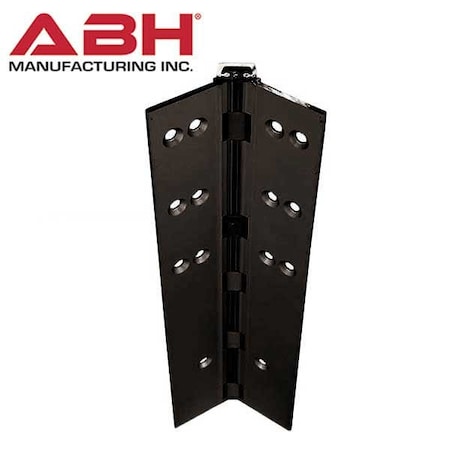 Abh Aluminum Continuous Geared Hinges, Full Mortise, NO inset, Dark Bronze, 95" FOR lead lined Doors ABH-A110LL-D-095